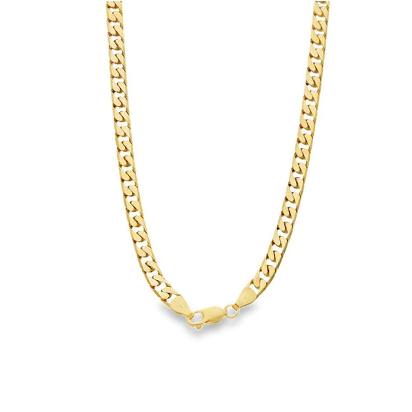 9ct Yellow Gold Curb Chain - 20" - 36.2g