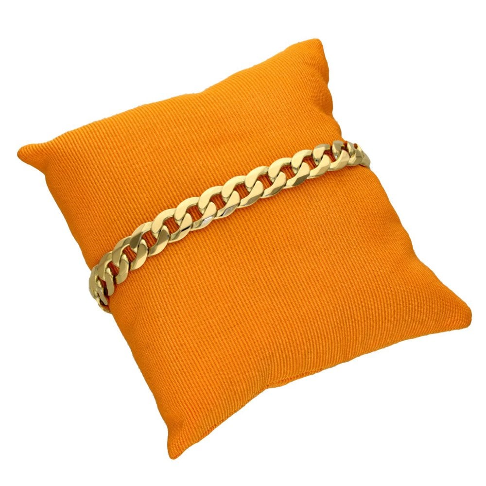 9ct Yellow Gold Curb Bracelet - 8" - 24.0g