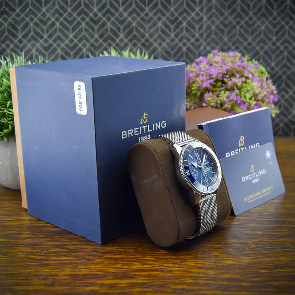Superocean Heritage A13313 – Blue Dial & Bezel – 2020