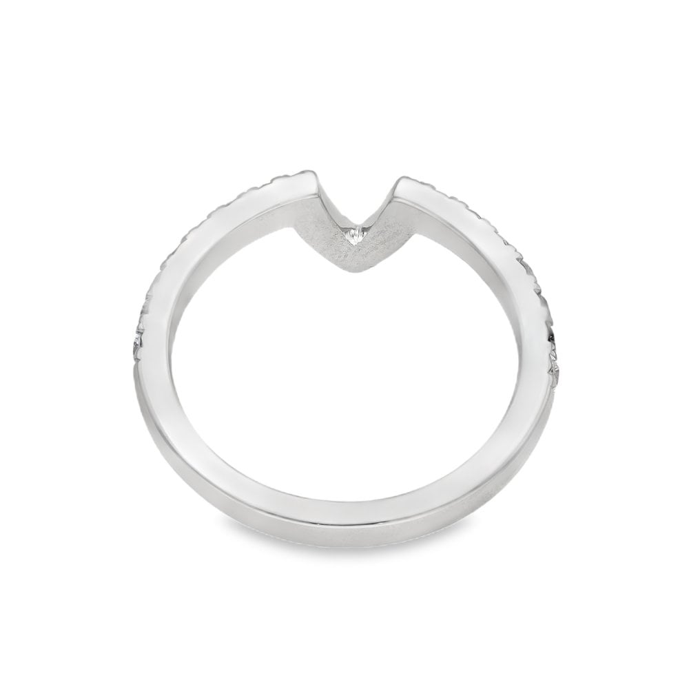18ct White Gold Marquise Diamond Engagement & Eternity Ring