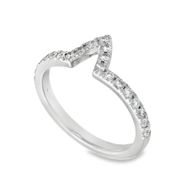 18ct White Gold Marquise Diamond Engagement & Eternity Ring