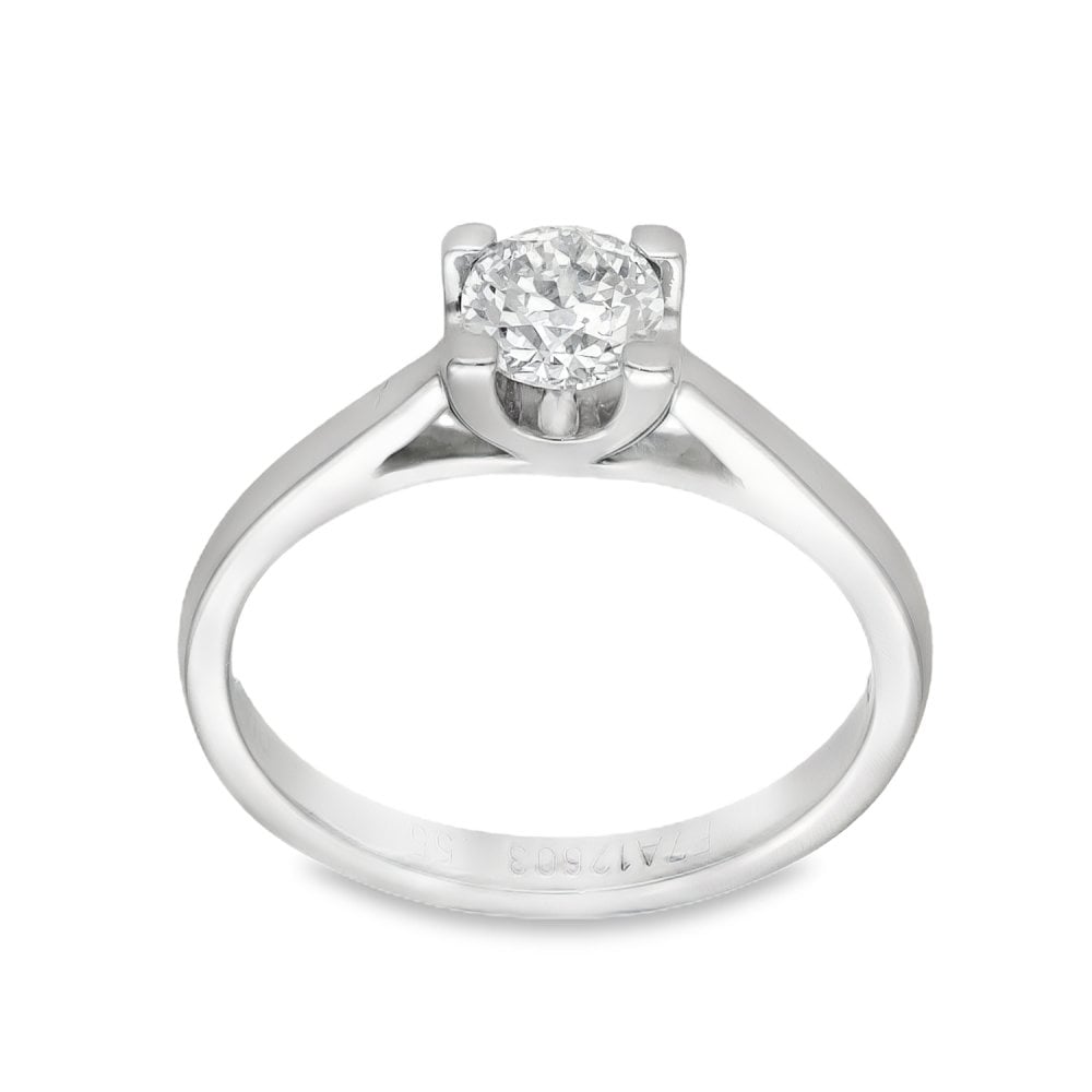 950 Platinum Diamond Engagement Ring - Size L½ - 0.55ct