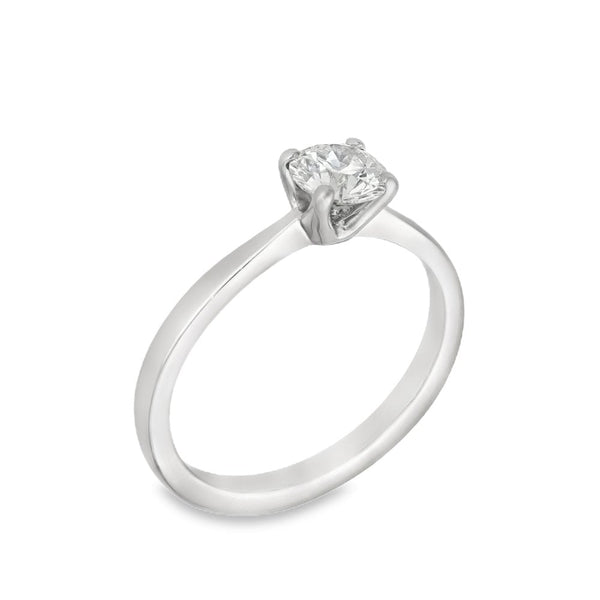 950 Platinum Diamond Engagement Ring - Size L½ - 0.60ct