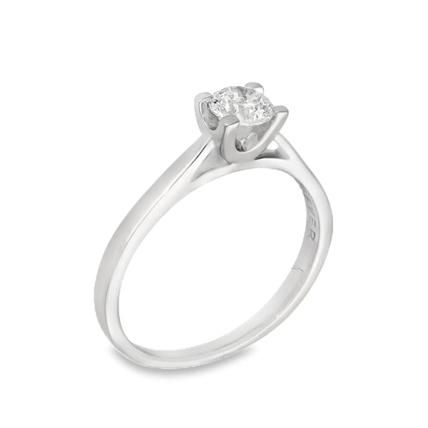 950 Platinum Diamond Engagement Ring - Size R - 0.60ct