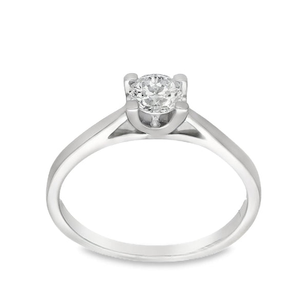 950 Platinum Diamond Engagement Ring - Size R - 0.60ct