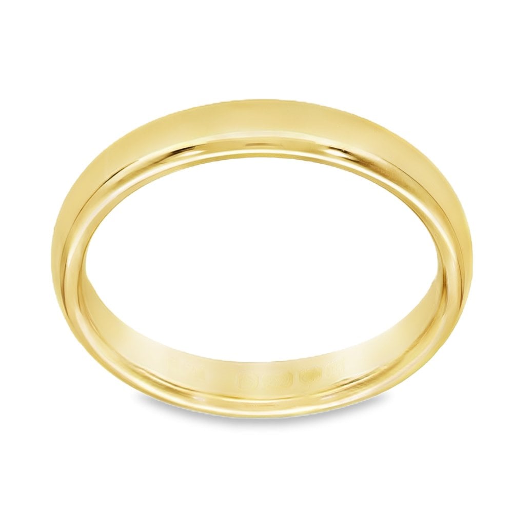 22ct Yellow Gold Wedding Band - Size N - 3.5mm