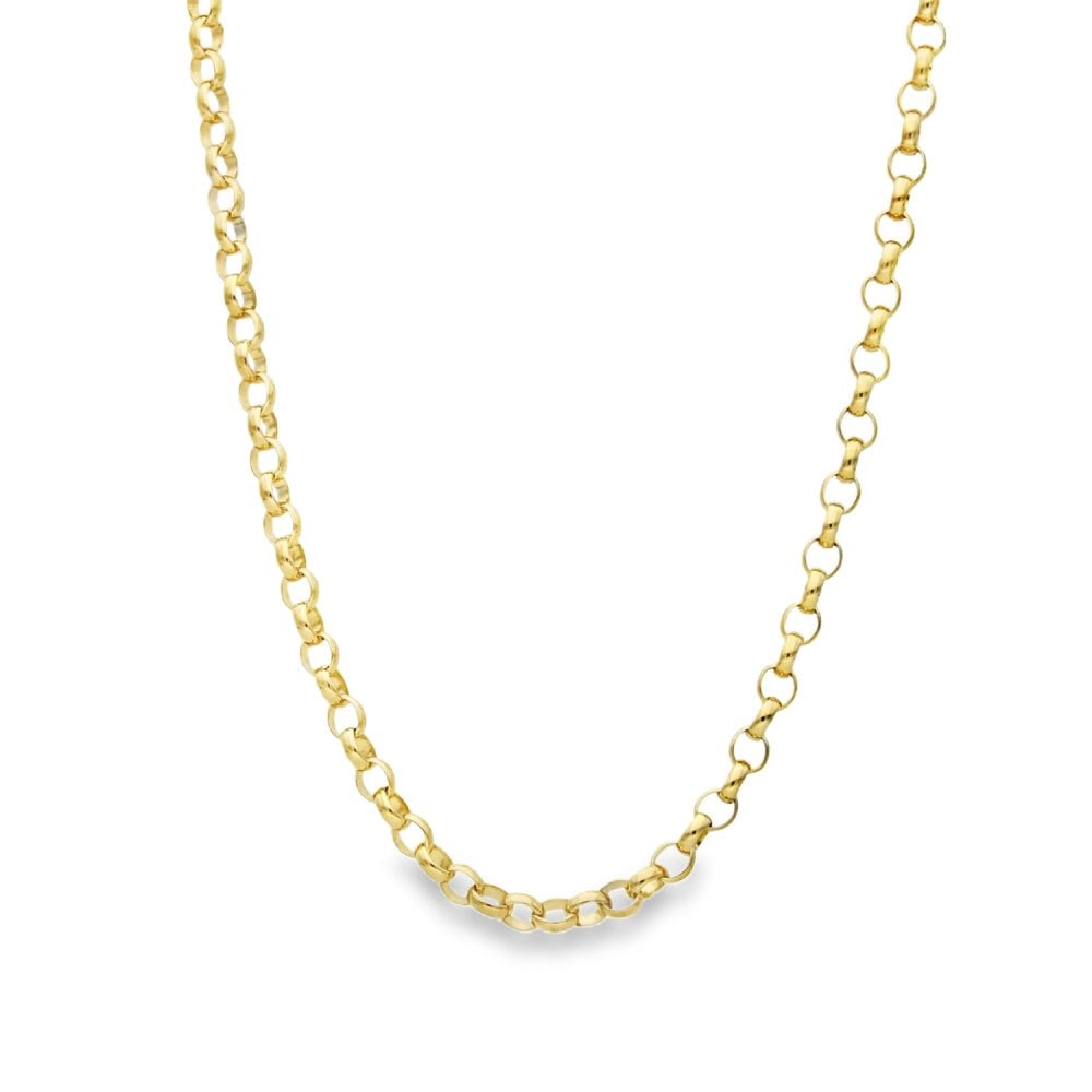 9ct Yellow Gold Belcher Chain - 20" - 9.6g