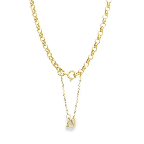 9ct Yellow Gold Belcher Chain - 20" - 9.6g