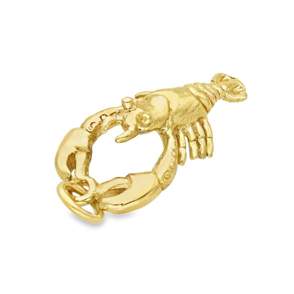 9ct Yellow Gold Lobster Pendant - 13x26x7mm - 3.5g
