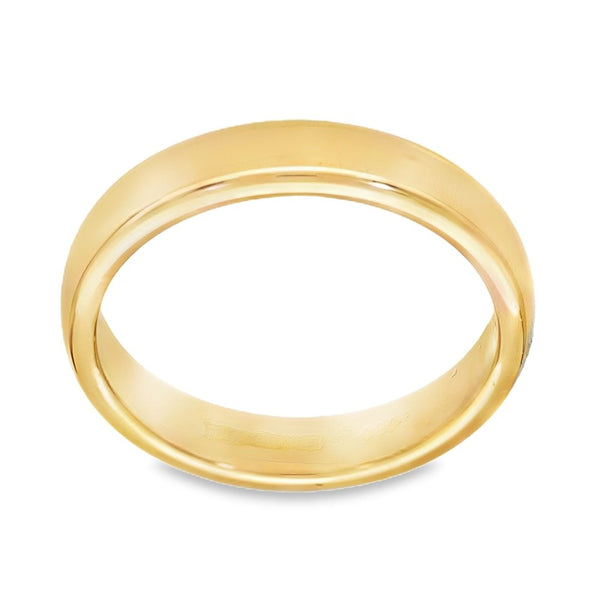 22ct Yellow Gold Thin Wedding Band - Size L½ - 4mm
