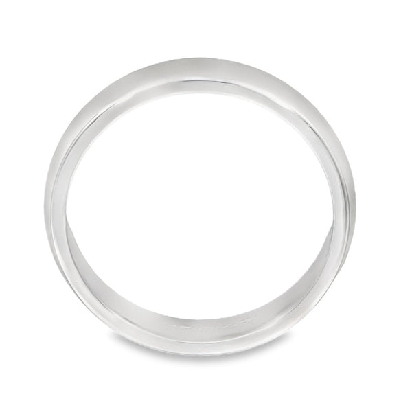 9ct White Gold Wedding Band - Size J½ - 4mm