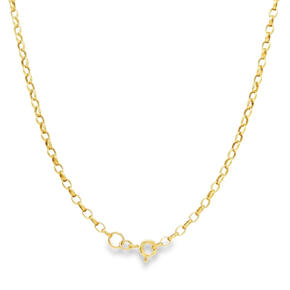 9ct Yellow Gold St. Christopher Pendant & Belcher Chain - 20"
