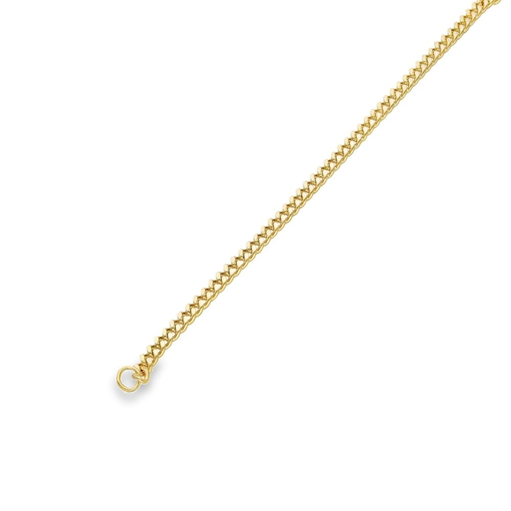 9ct Yellow Gold Curb Bracelet - 6" - 5.4g