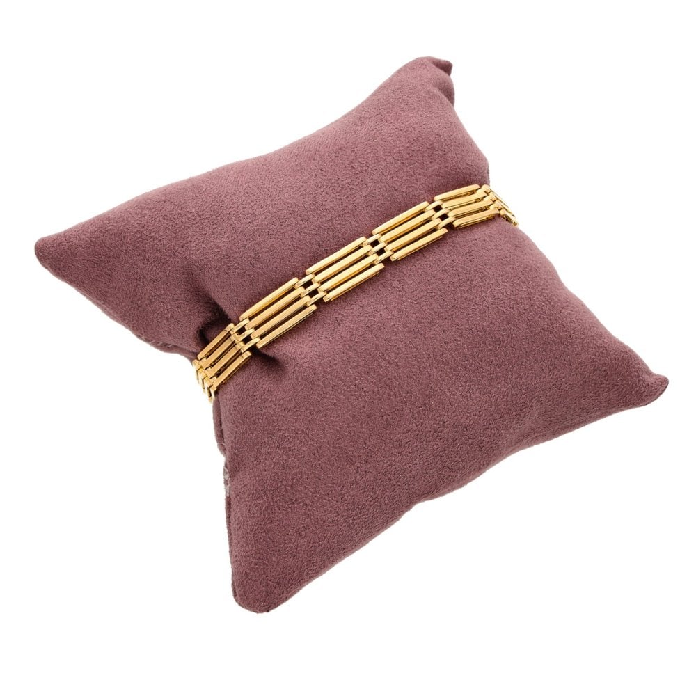 9ct Rose Gold Gate Bracelet - 7" - 14.8g