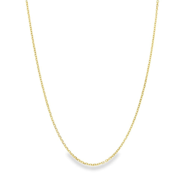 9ct Yellow Gold Trace Chain - 18/20" - 2.3g