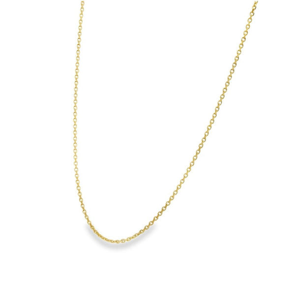 9ct Yellow Gold Trace Chain - 18/20" - 2.3g