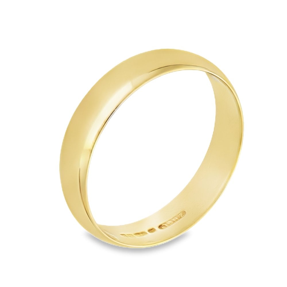 9ct Yellow Gold Wedding Band - Size Z - 5mm