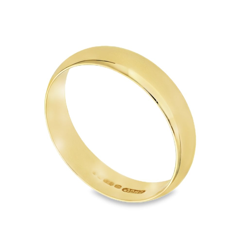 9ct Yellow Gold Wedding Band - Size Z - 5mm
