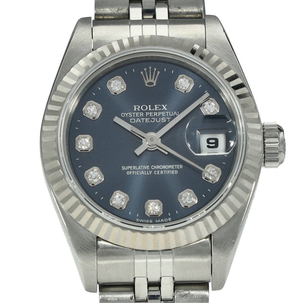 Lady-Datejust 69174 - Blue Diamond Dot Dial - 1997