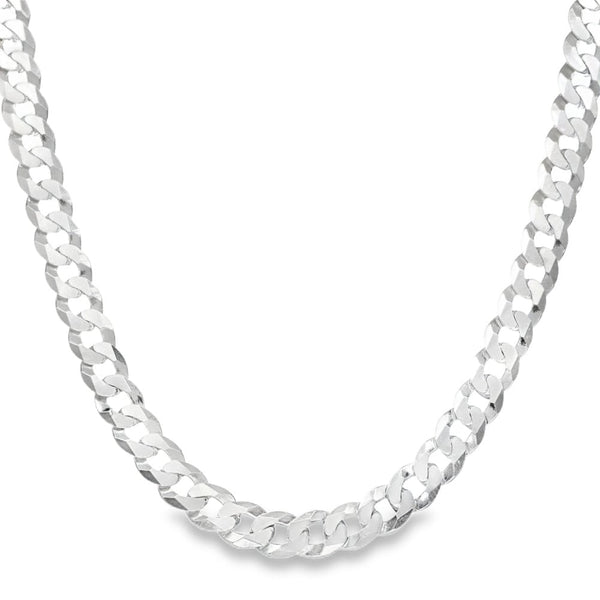 925 Silver Flat Curb Chain - 22" - 28.0g