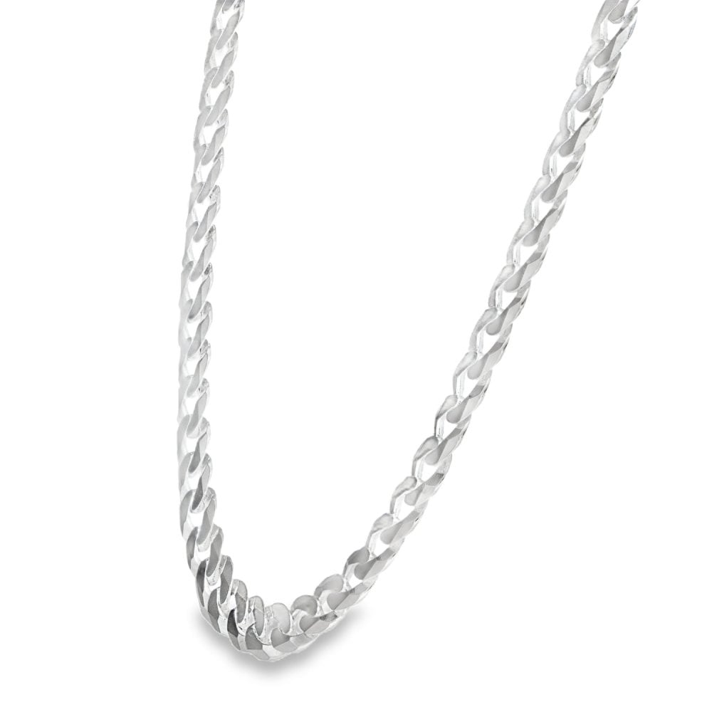 925 Silver Flat Curb Chain - 22" - 28.0g