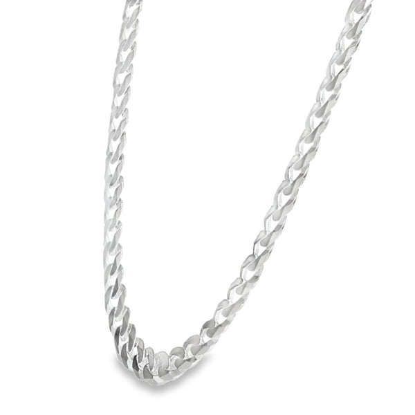 925 Silver Flat Curb Chain - 22" - 28.0g