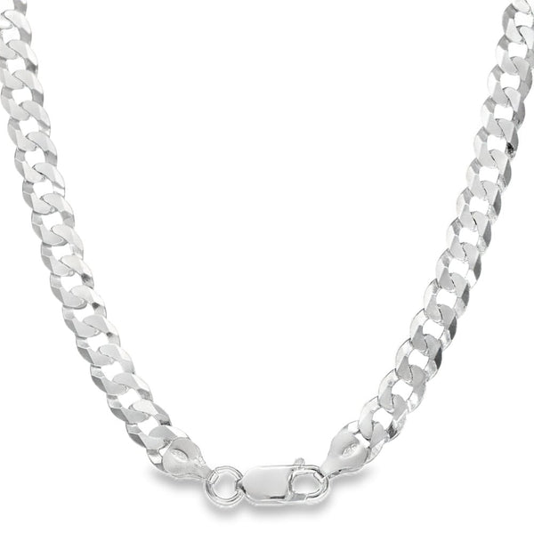 925 Silver Flat Curb Chain - 22" - 28.0g