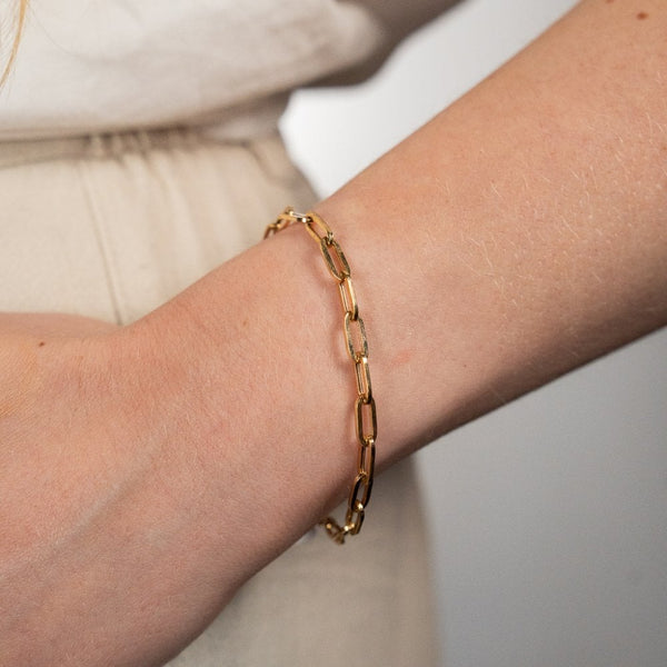 9ct Yellow Gold Hollow Bracelet