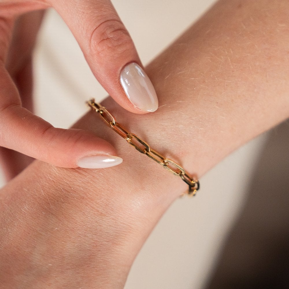 9ct Yellow Gold Hollow Bracelet