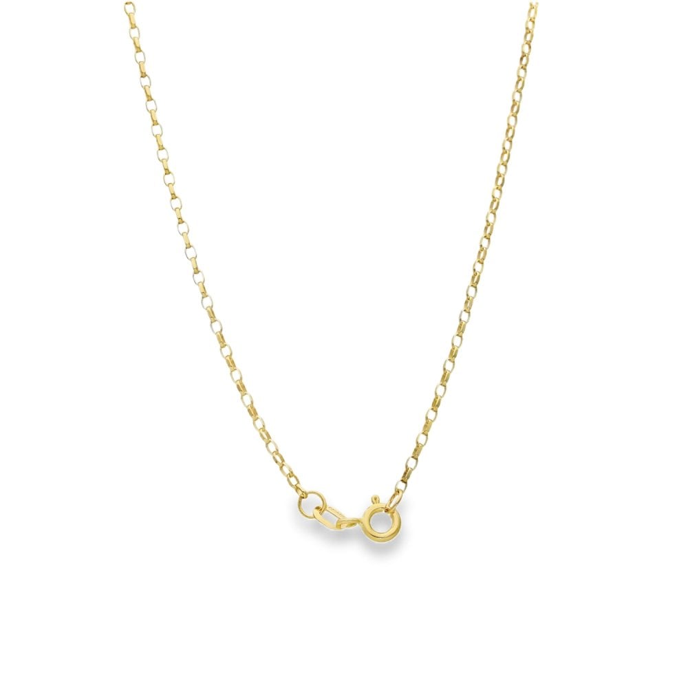 9ct Yellow Gold Fine Oval Belcher Chain - 22" - 2.2g