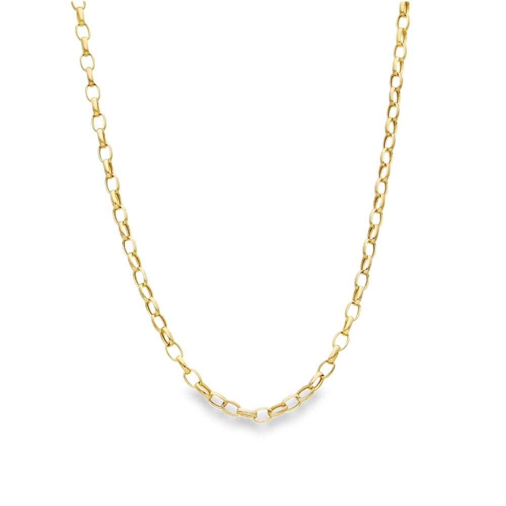 9ct Yellow Gold Belcher Chain - 18" - 2.0g