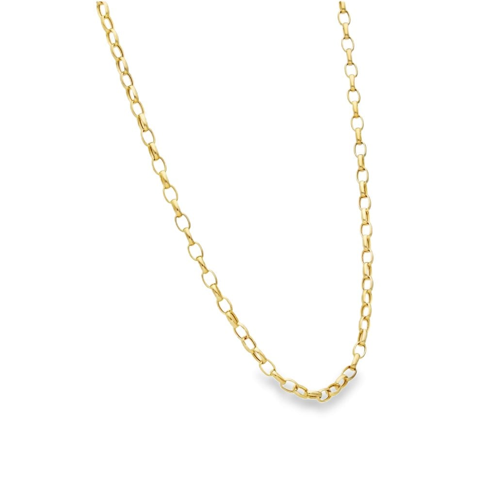 9ct Yellow Gold Belcher Chain - 18" - 2.0g