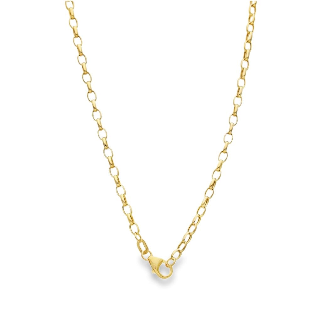 9ct Yellow Gold Belcher Chain - 18" - 2.0g