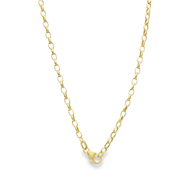 9ct Yellow Gold Belcher Chain - 18" - 2.0g
