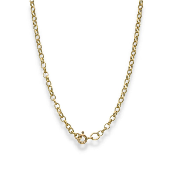 1908 Yellow Gold Half Sovereign Pendant & Chain - 20" - 10.7g