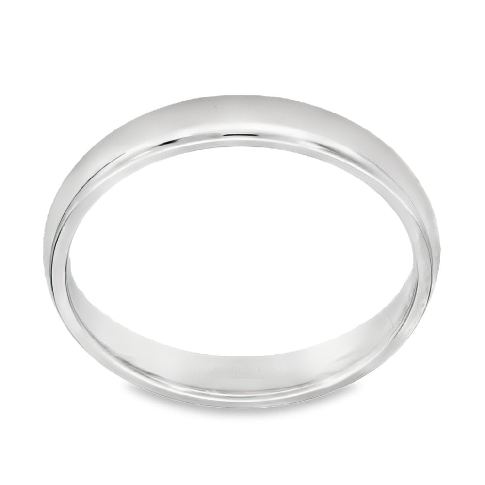 9ct Yellow Gold Court Wedding Band - Size M - 3mm