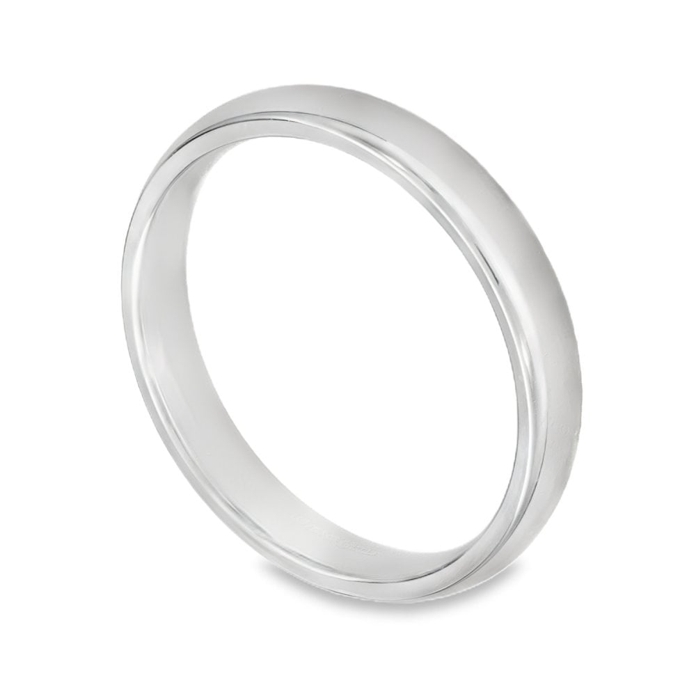 9ct Yellow Gold Court Wedding Band - Size M - 3mm