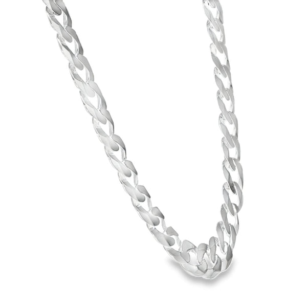 925 Silver Heavy Flat Curb Chain - 20" - 48.6g