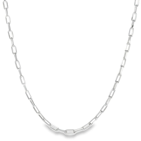 925 Silver Paper-Link Chain - 22" - 6.9g