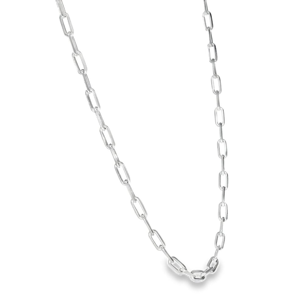 925 Silver Paper-Link Chain - 22" - 6.9g