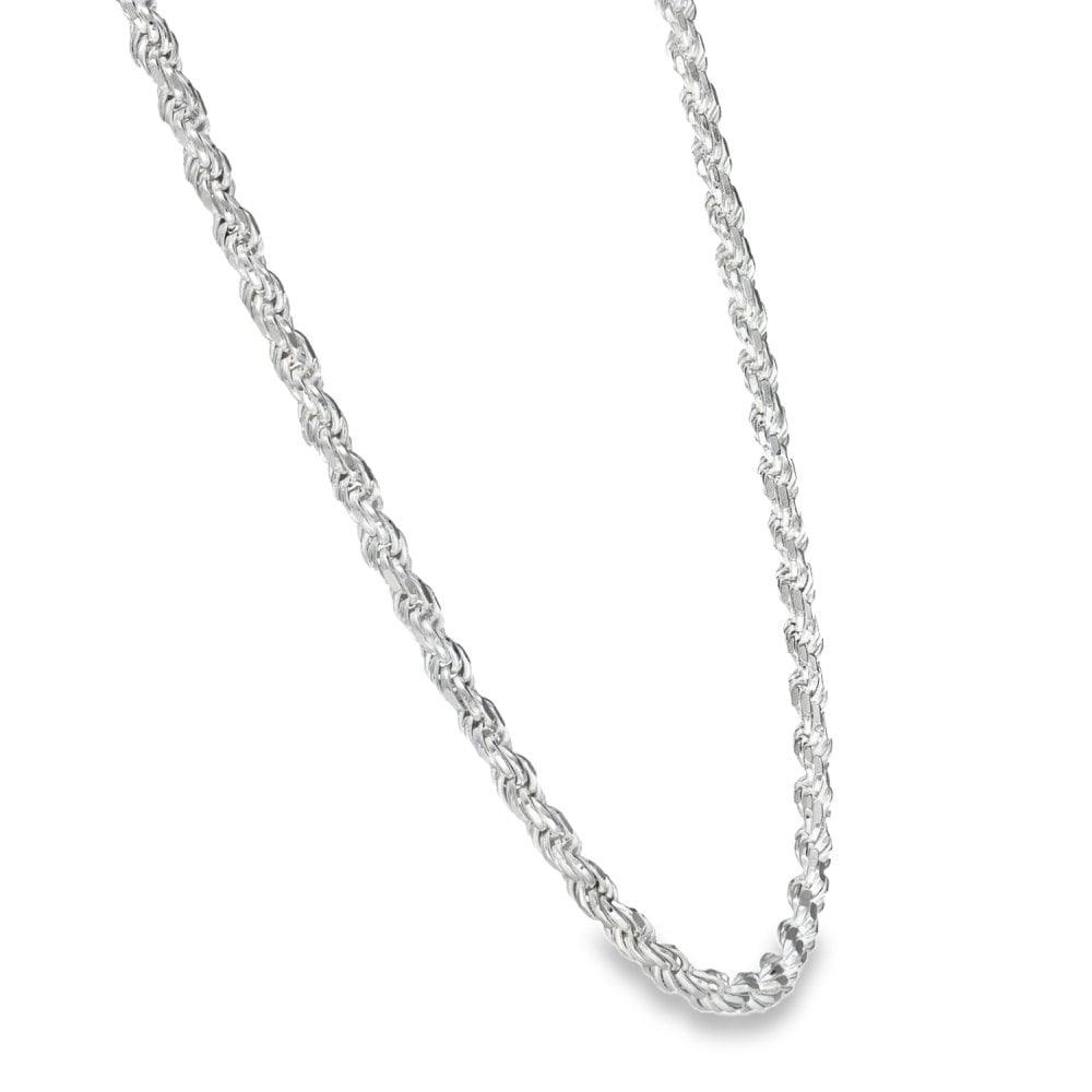 925 Silver Rope Chain - 22" - 19.2g