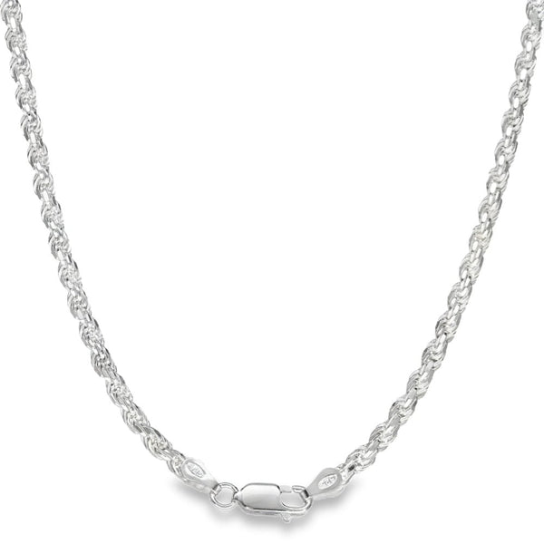 925 Silver Rope Chain - 22" - 19.2g