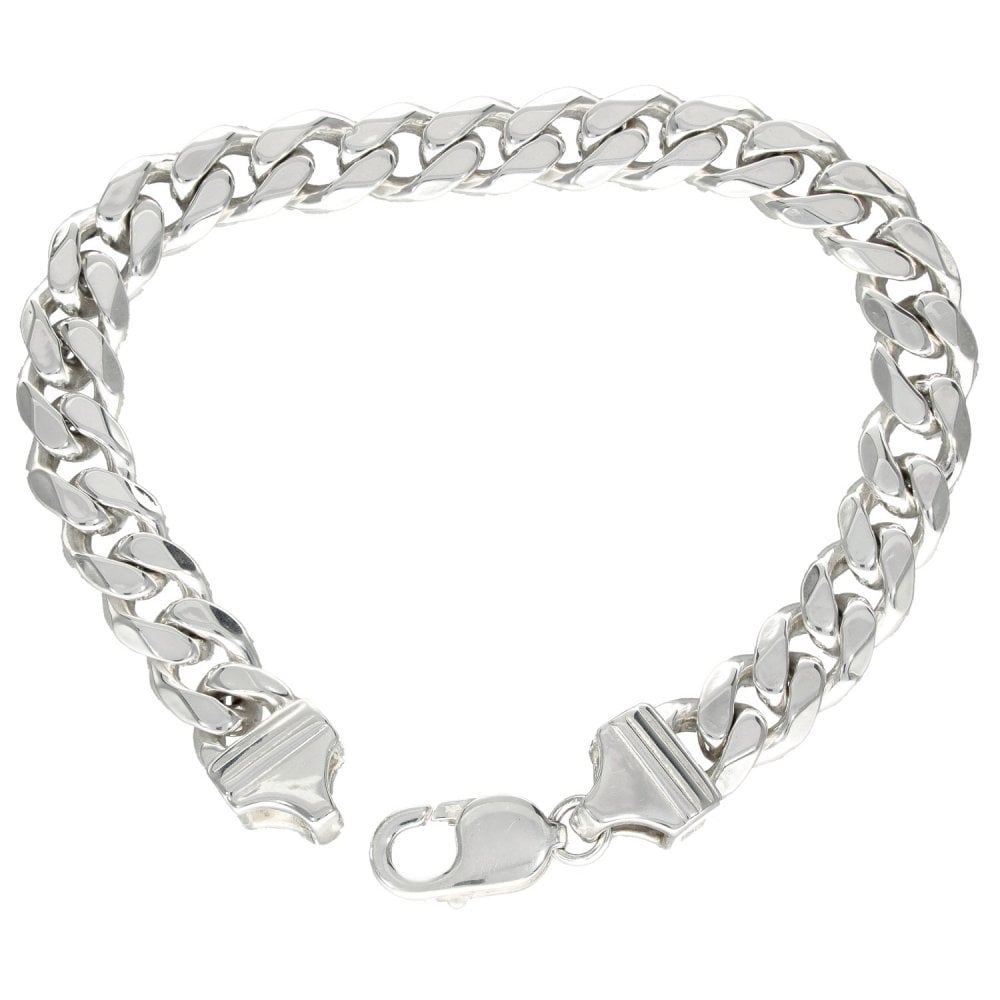 925 Sterling Silver Curb Bracelet - 8.5" - 15.2g