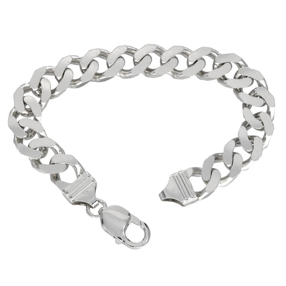 925 Sterling Silver Curb Bracelet - 8" - 32.2g