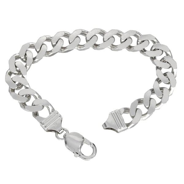 925 Sterling Silver Curb Bracelet - 8" - 32.2g