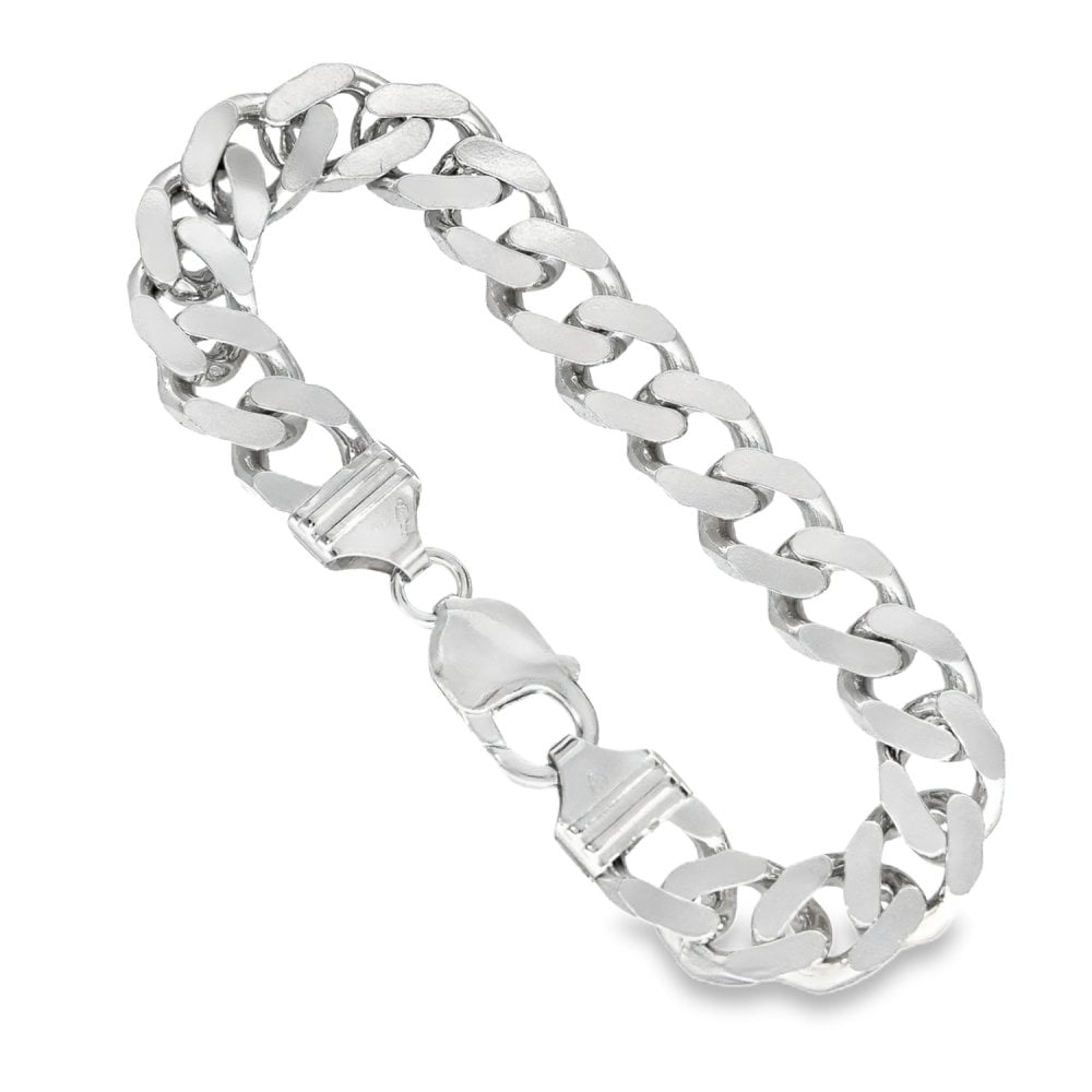 925 Sterling Silver Curb Bracelet - 8" - 32.2g