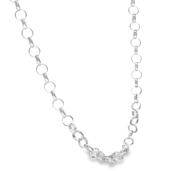 925 Silver Round Belcher Chain - 22" - 11.9g