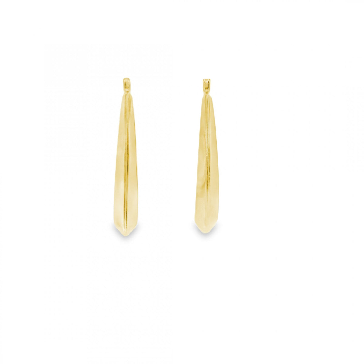 9ct Yellow Gold Handbag Earrings - 23x22mm - 1.3g