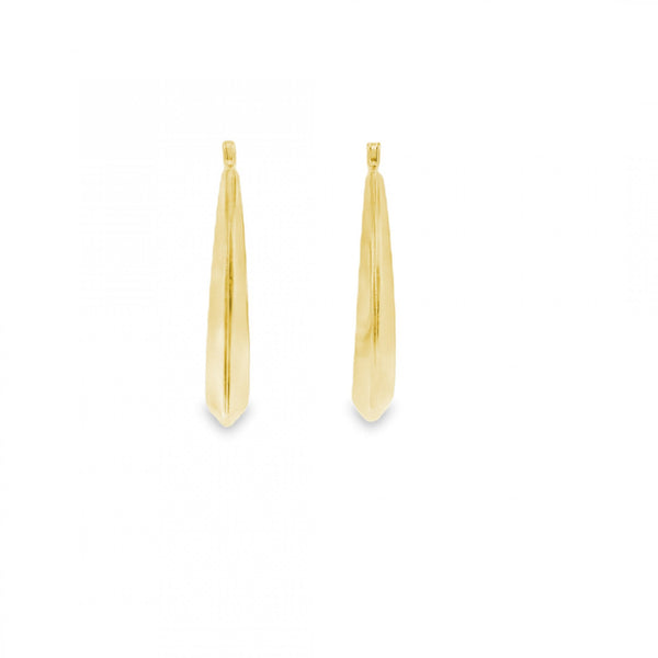 9ct Yellow Gold Handbag Earrings - 23x22mm - 1.3g