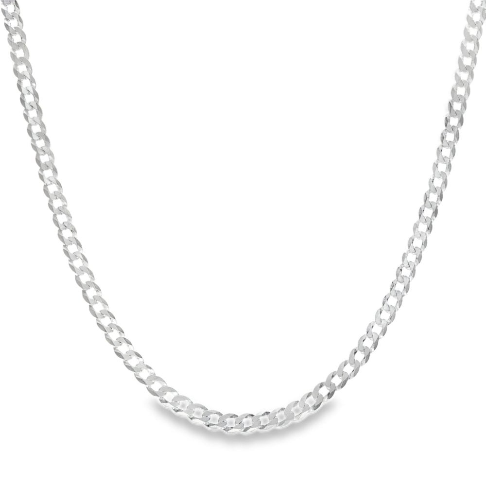 925 Silver Flat Curb Chain - 20" - 7.2g